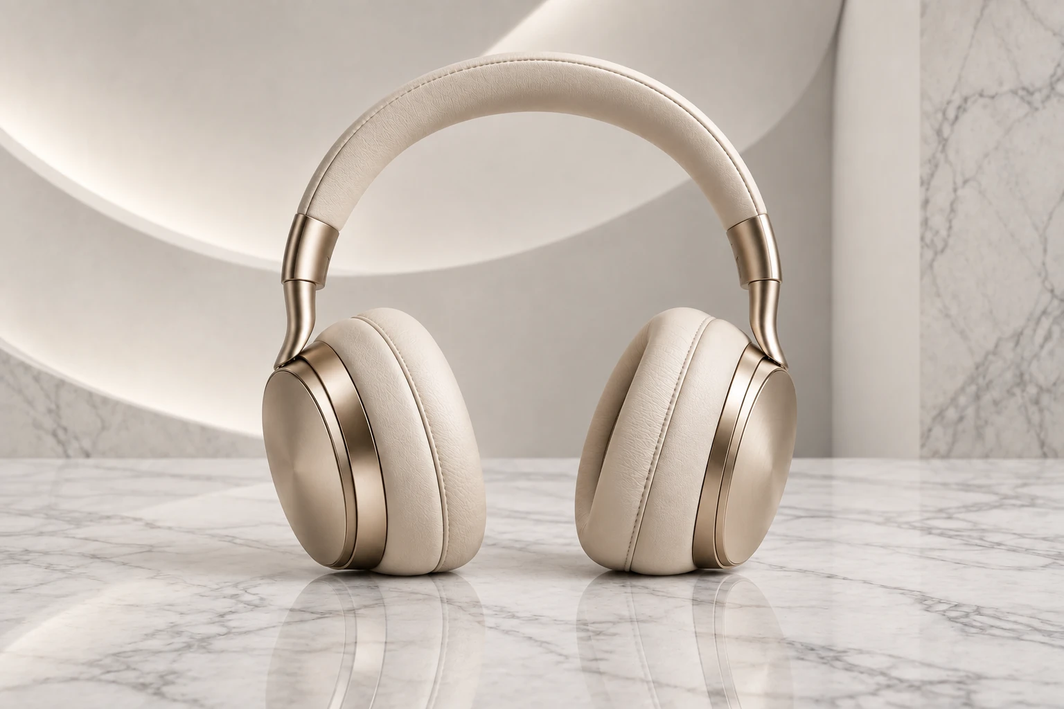 Illustrative headphone example: Luxury marble
